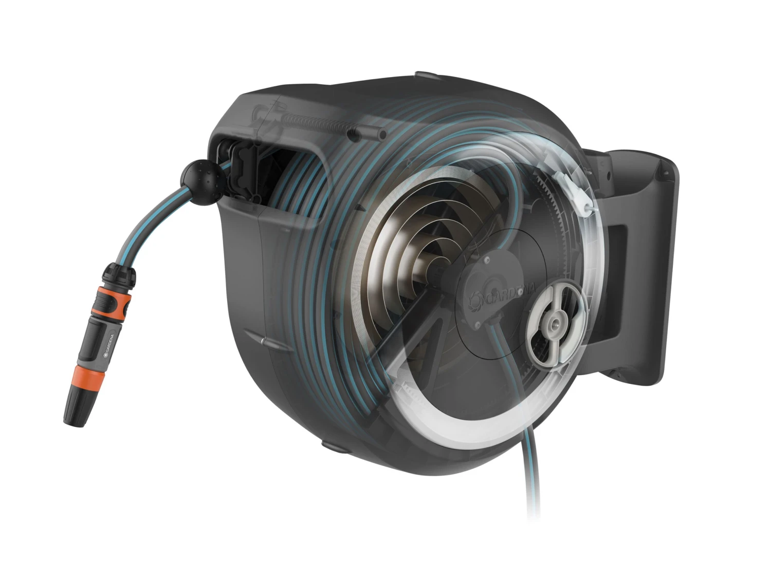Gardena Roll Up Wall Mount Hose Reel Box 35m 5 Gardena Roll Up Wall Mount Hose Reel Box 35m - Image 3
