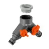 Gardena Twin Tap Connector 3/4" + 1" Thread -Gardena g939 gardena twin tap connector 3 4 1 thread 1